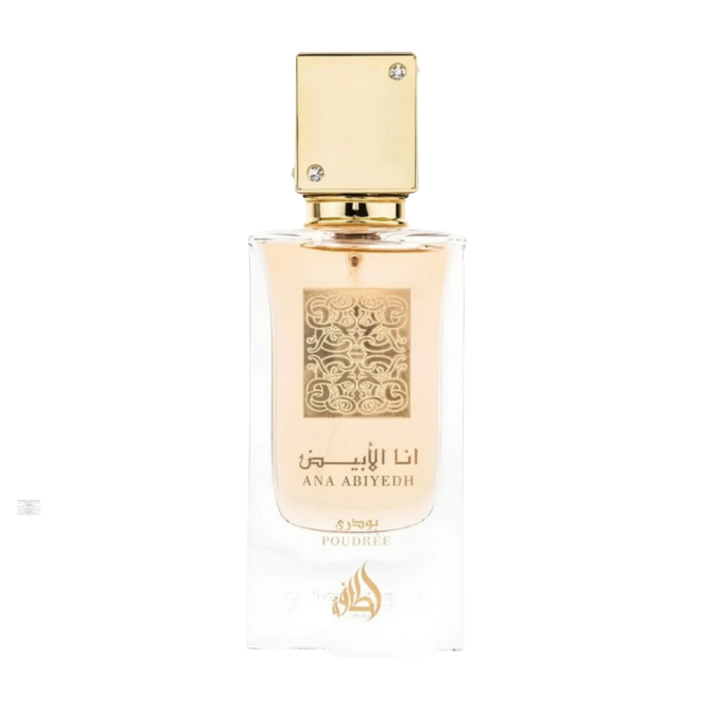 Bottle only of Lattafa Ana Abiyedh Poudrée 60 ml Eau de Parfum