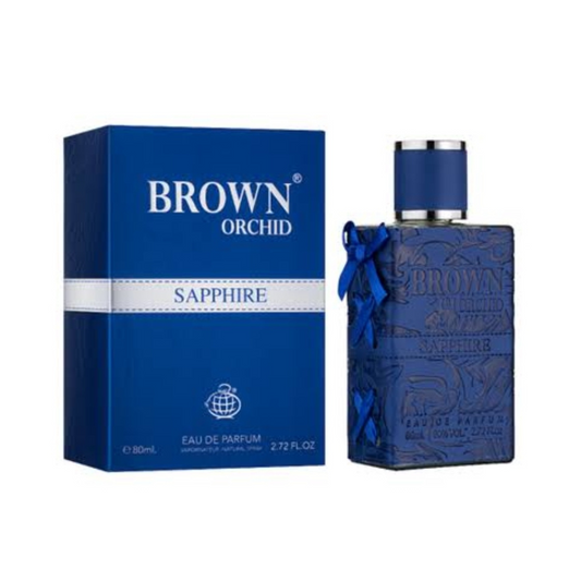 Fragrance World Brown Orchid Saphire - 80ml + Free Deodrant Spray