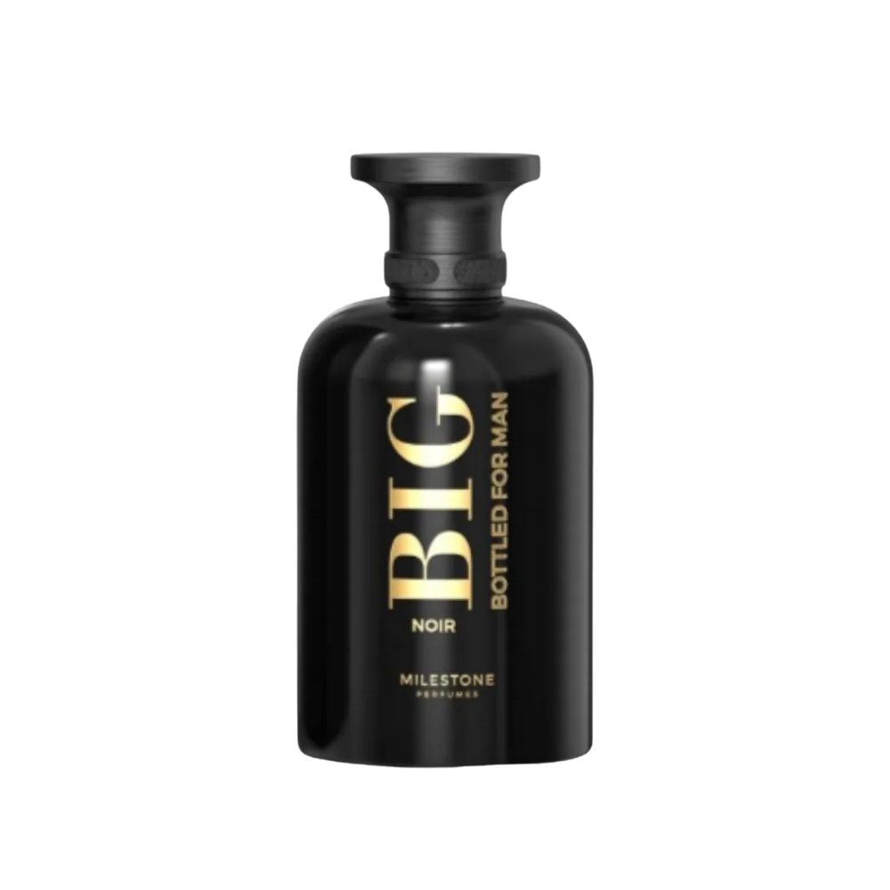 Bottle only of Big Noir Bottled Milestone For Man 100ml Eau de Parfum bottle