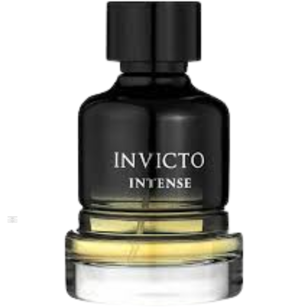 Bottle only of Fragrance World Invicto Intense 100 ml Eau de Parfum (no packaging)