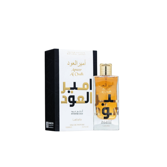 Lattafa Ameer Al Oudh Intense Oud Eau de Parfum 100ml bottle with packaging